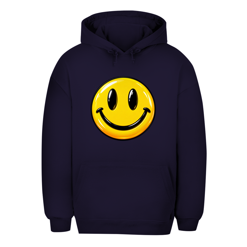 Unisex Oversize dukserica – Smiley | Happy Vibes dukserica sa kapuljačom i velikim motivom