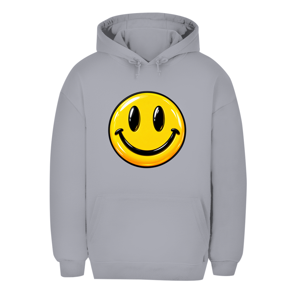Unisex Oversize dukserica – Smiley | Happy Vibes dukserica sa kapuljačom i velikim motivom