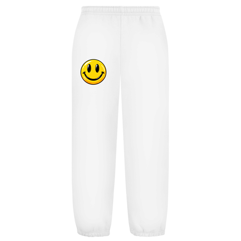 Oversize mekani donji dio trenerke – Smiley | Unisex donji dio trenerke