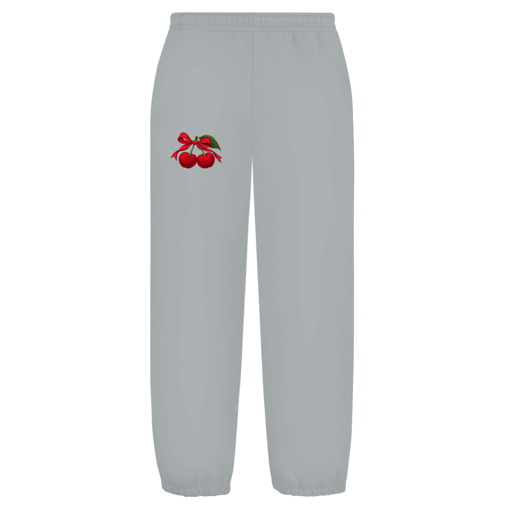 Oversize plišane trenerke – Cherry Vibes | Uniseks donji dio trenerke