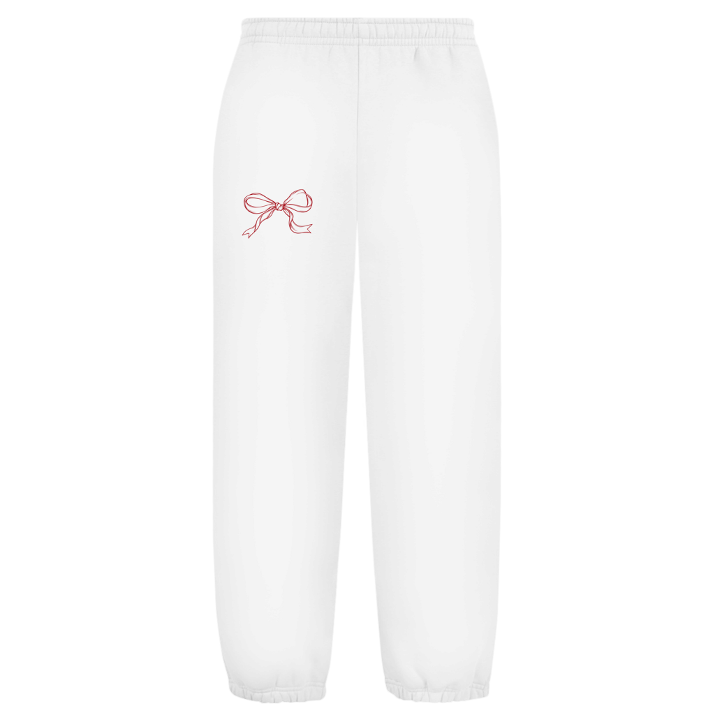 Oversize Fluffy Sweatpants – Red Bow | Jogginghose mit Schleife