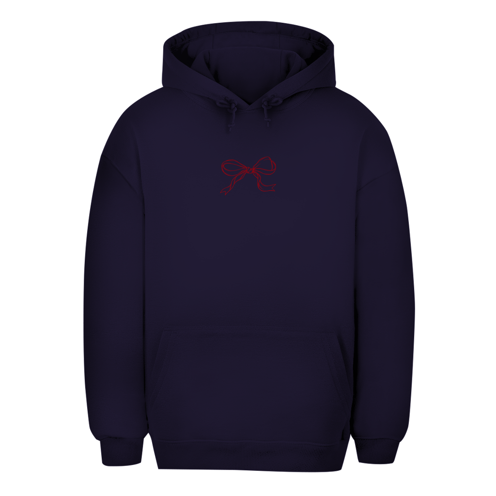 Unisex Oversize Hoodie – Red Bow | Schleifen Hoodie Kleines Motiv