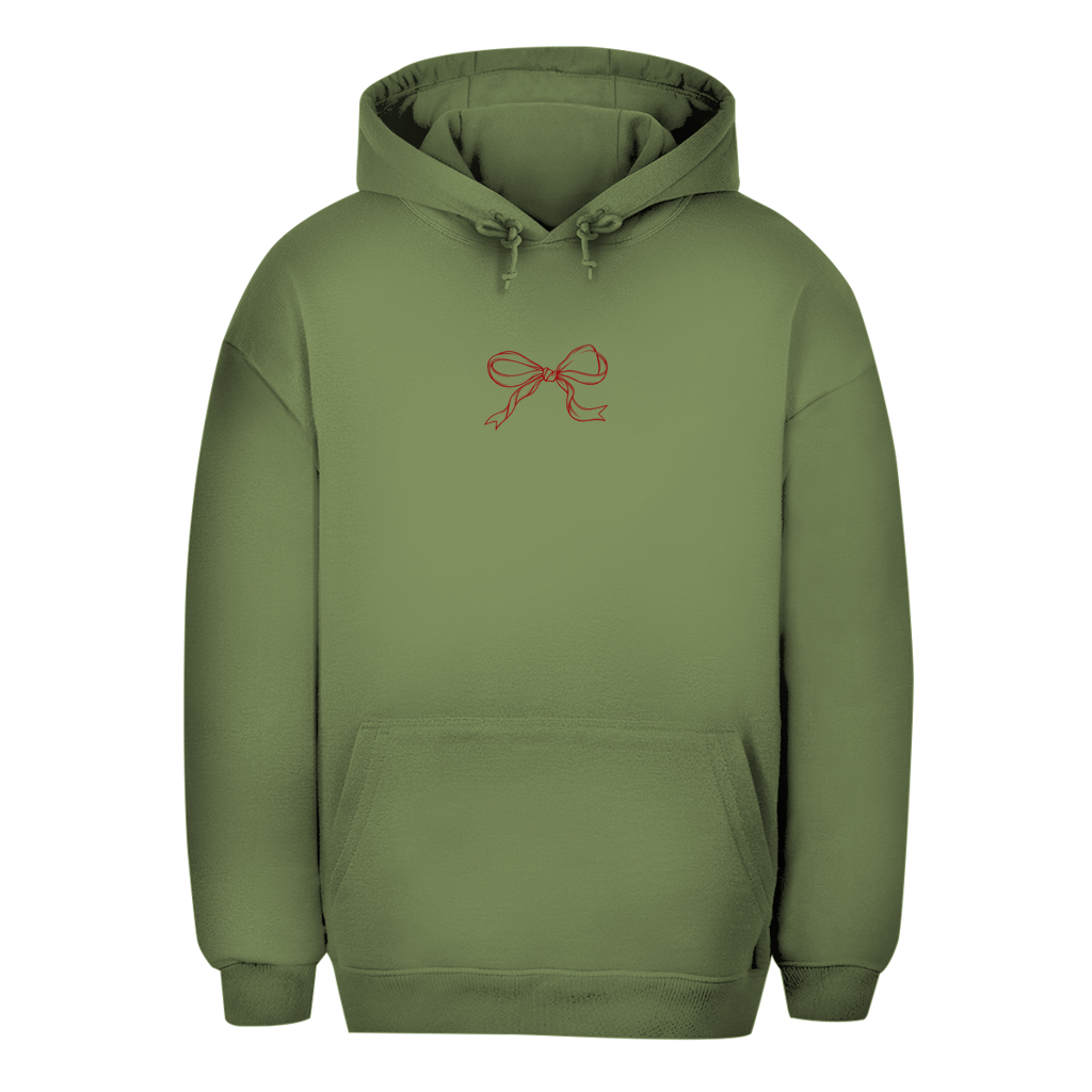 Unisex Oversize Hoodie – Red Bow | Schleifen Hoodie Kleines Motiv