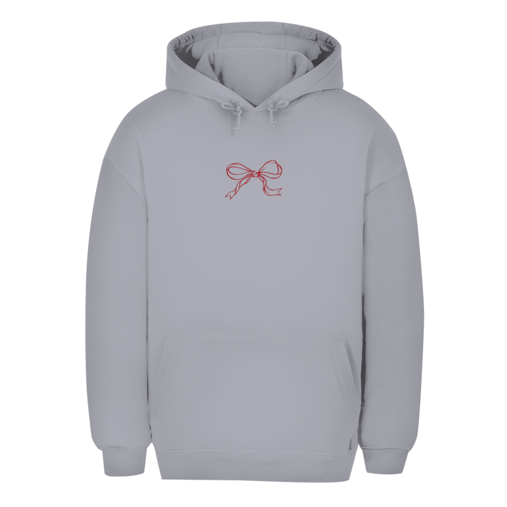 Unisex Oversize Hoodie – Red Bow | Schleifen Hoodie Kleines Motiv