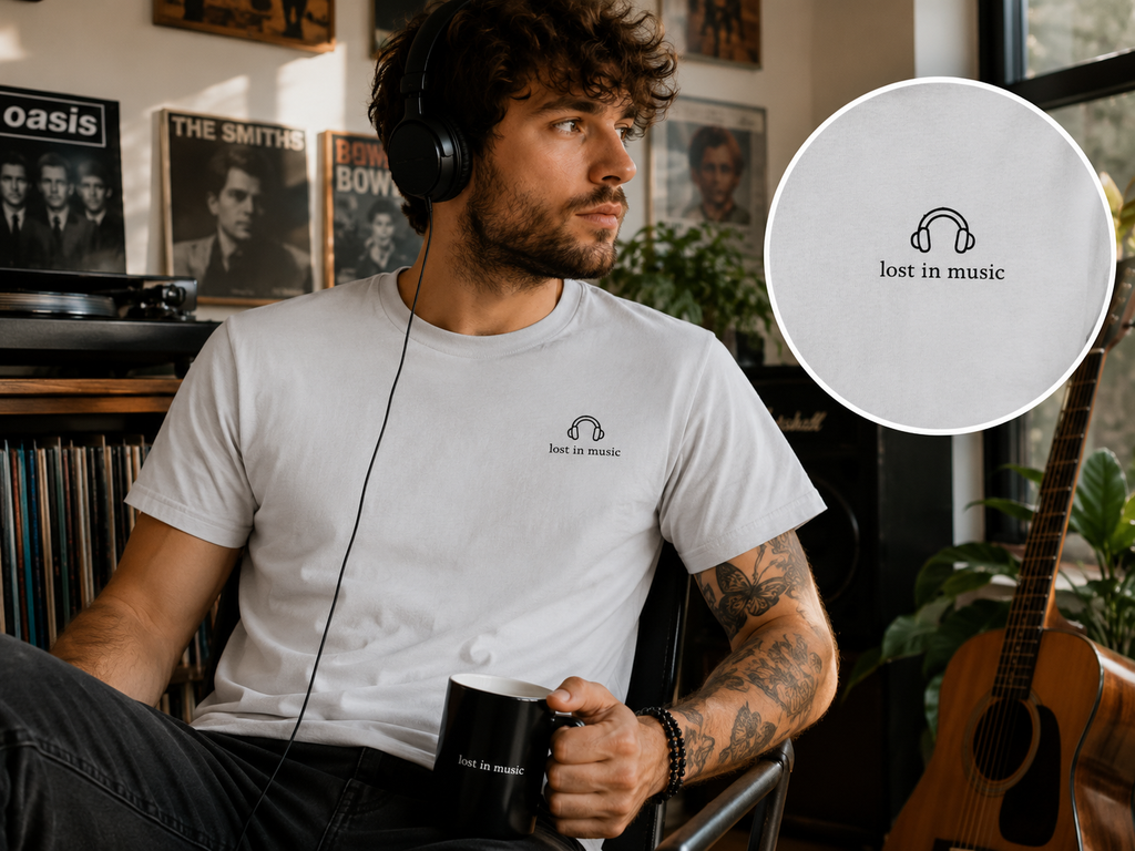 Lost in Music – ST/ST Rocker Bio Baumwolle T-Shirt Unisex