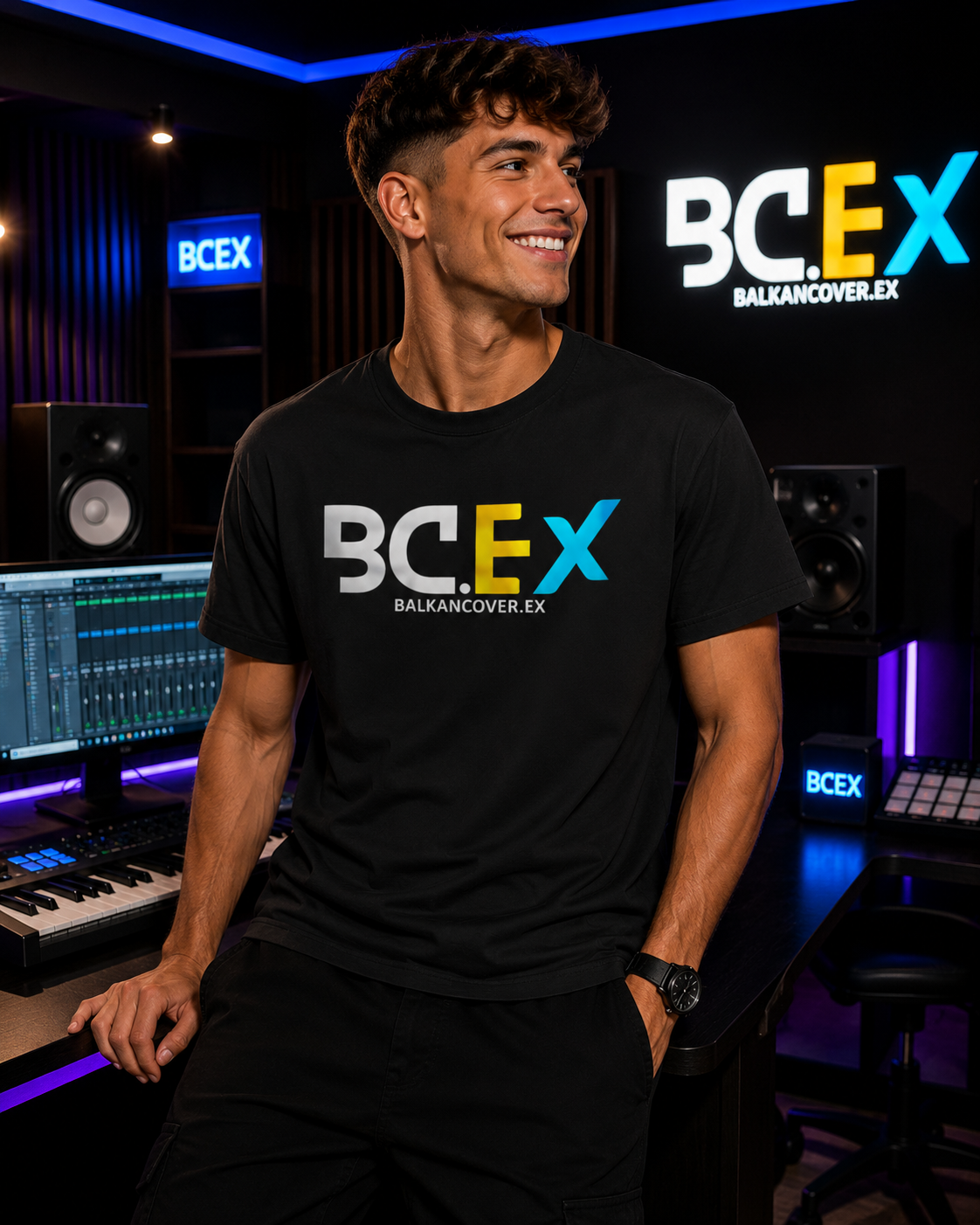 Herren Premium Bio T-Shirt BCEX | Frontprint