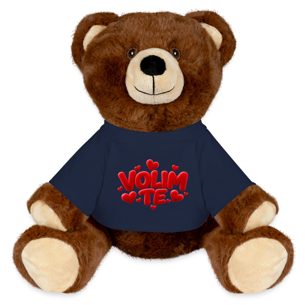VOLIM TE Kuschelteddy MiniFeet® – Nachhaltiger Teddybär mit Herz-Design - French Navy