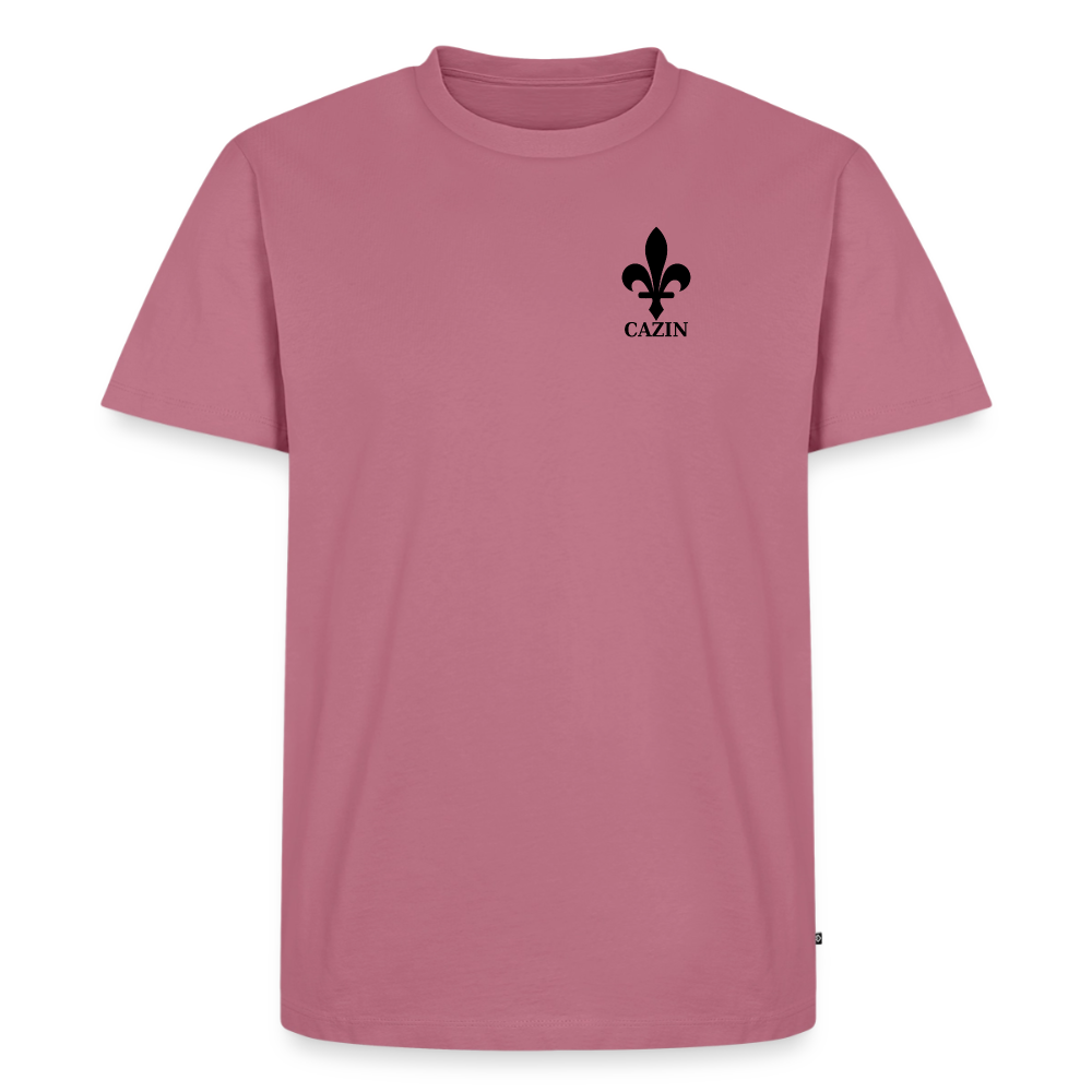 CAZIN Premium T-Shirt Herren – Bosnische Lilie | Left-Chest-Print - Mauve