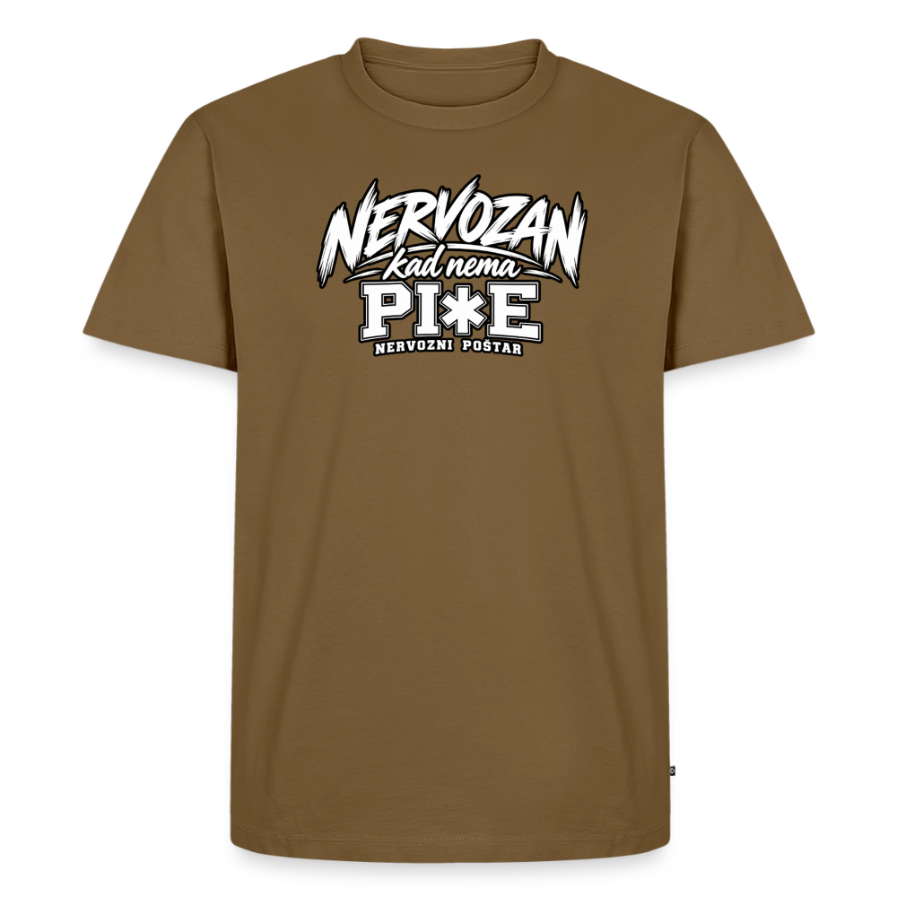 Männer Premium T-Shirt - Nussbraun