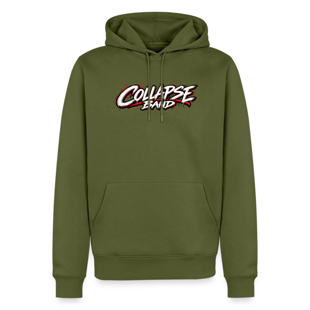 Männer Premium Hoodie - Collapse band red style - Khaki