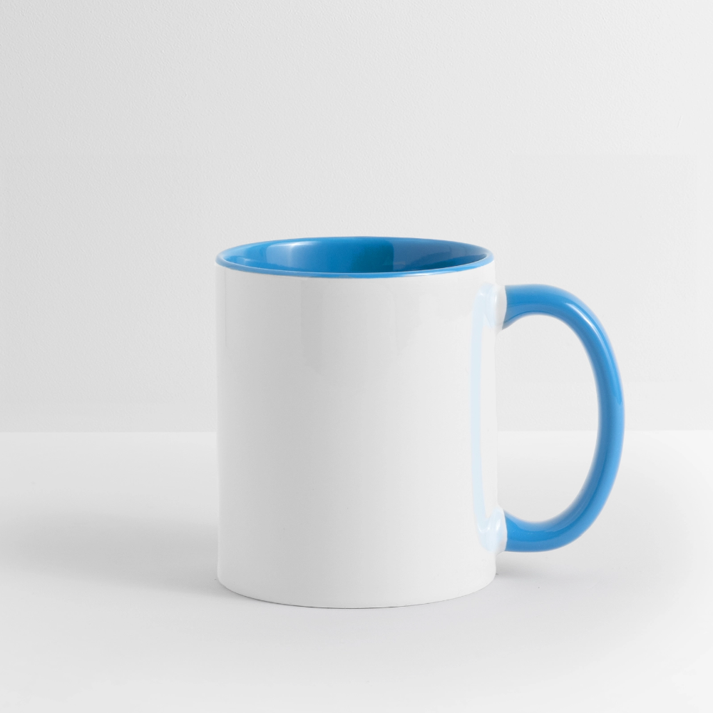Weihnachtstasse 🎄 Weihnachten ist da, wo die Herzen zu Hause sind – 325 ml - Weiß/Hellblau