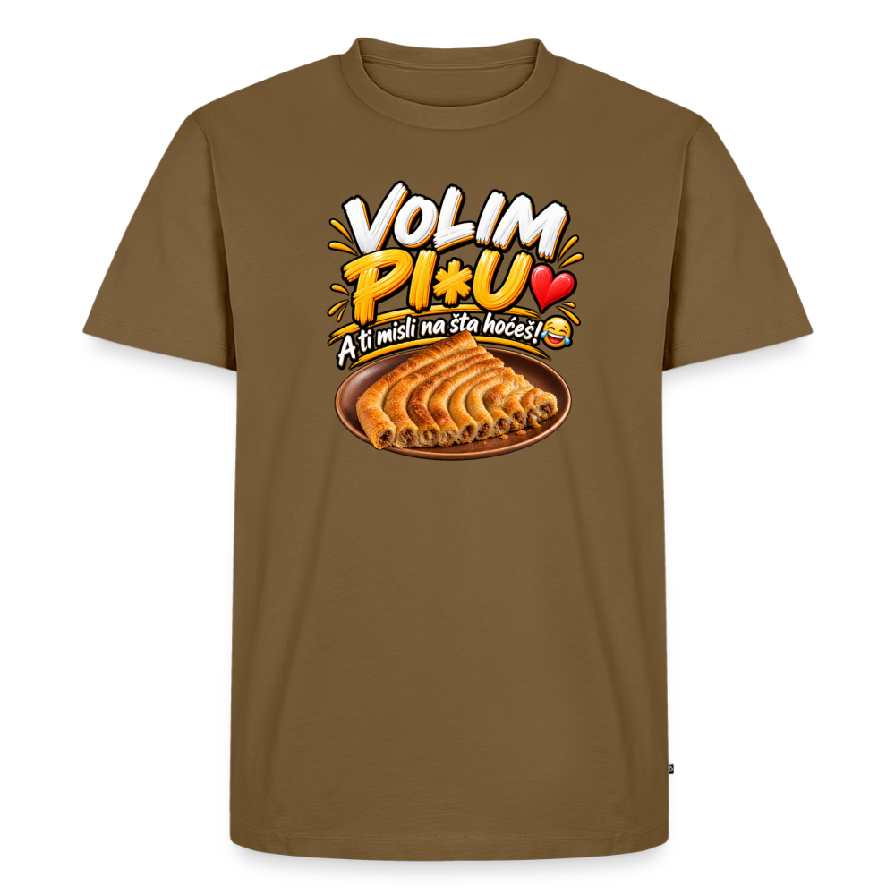 Männer Premium T-Shirt - Nussbraun