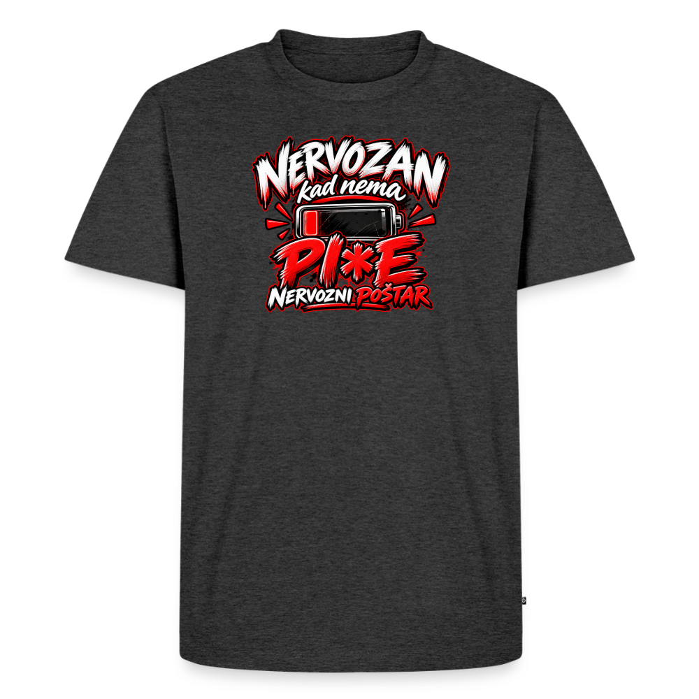 Männer Premium T-Shirt - Anthrazit meliert