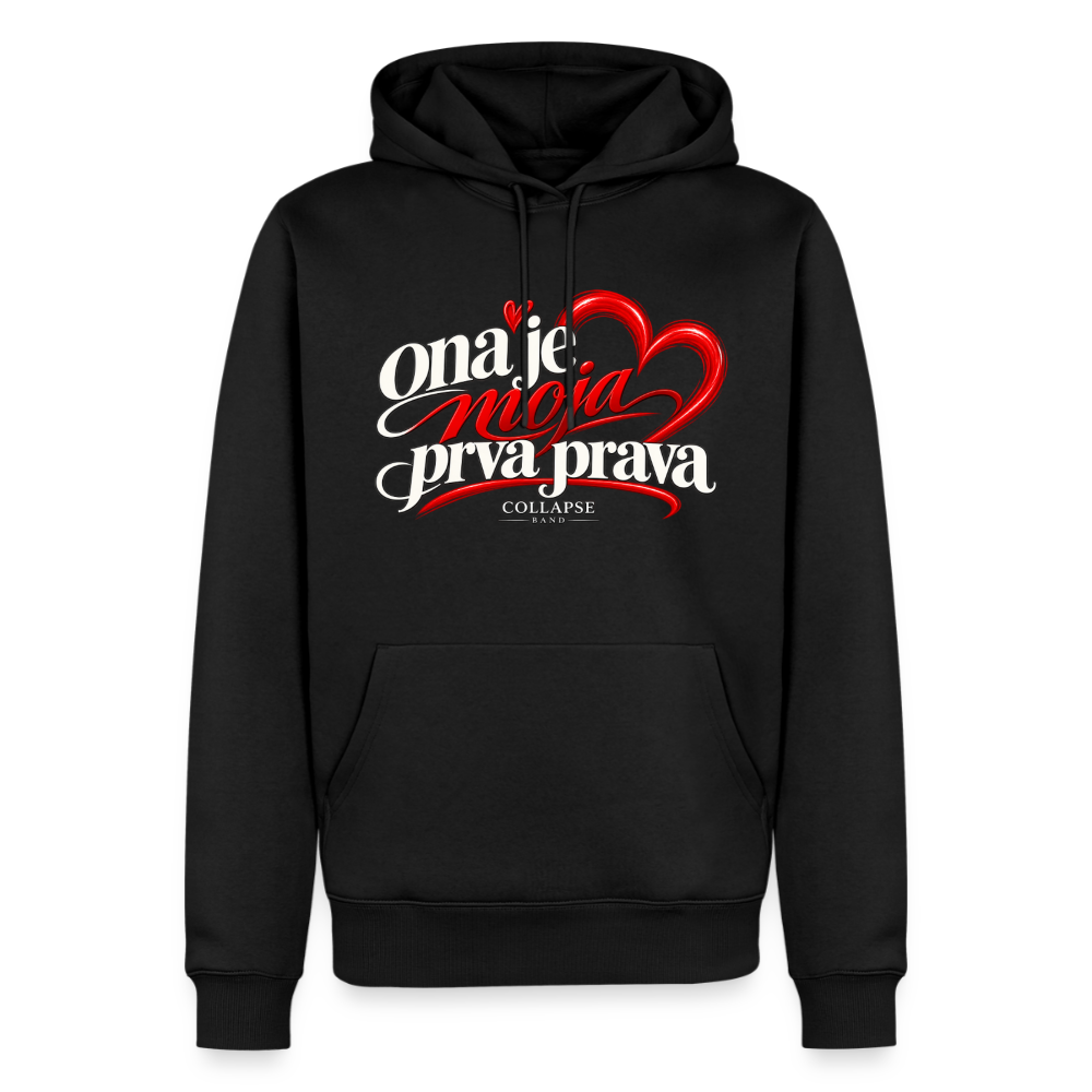Männer Premium Hoodie - ona je moja prva prava - Schwarz