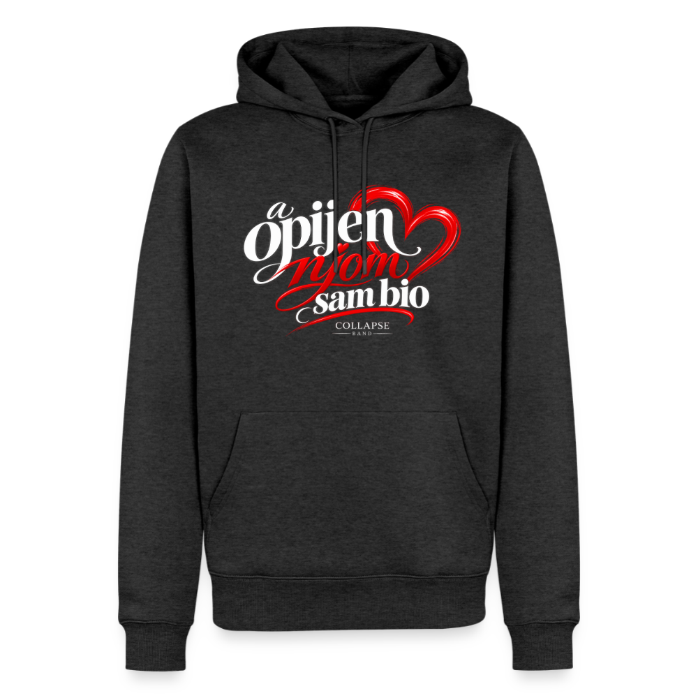 Männer Premium Hoodie - a opijen njom sam bio - Anthrazit meliert