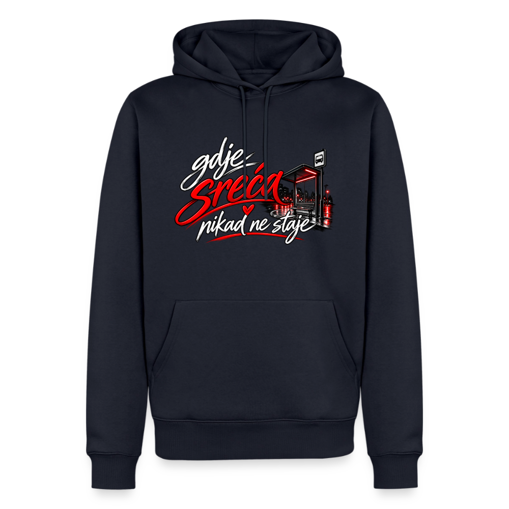 Männer Premium Hoodie - gdje sreca nikad ne staje - Navy