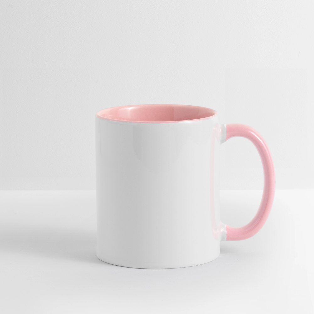Wintertasse ❄️ Winterzeit ist Kaffeezeit – Süße Pinguin Kaffeetasse 325 ml - Weiß/Pink