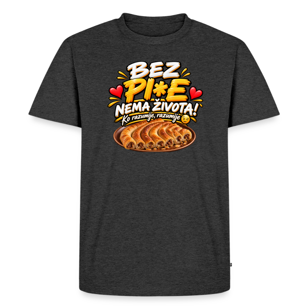 Männer Premium T-Shirt - Anthrazit meliert