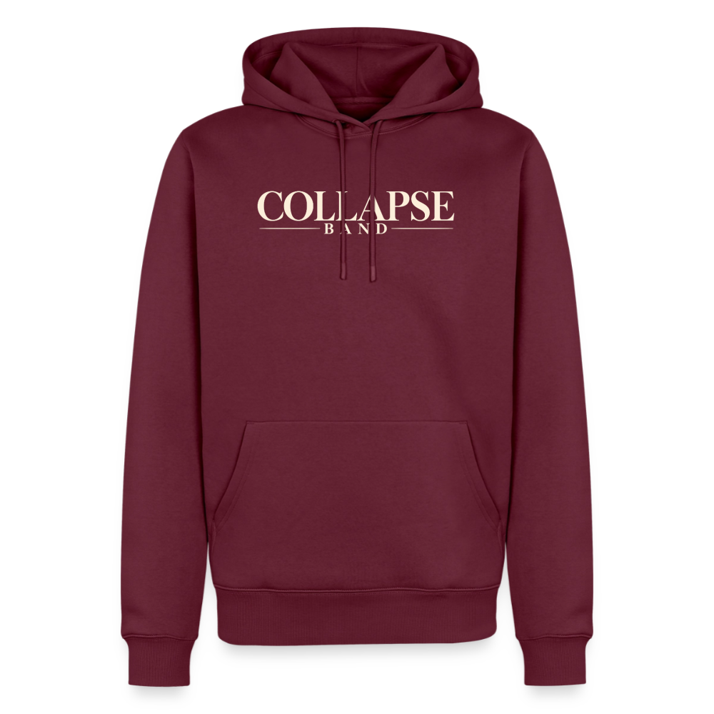 Männer Premium Hoodie - Collapse band clasic - Burgunderrot