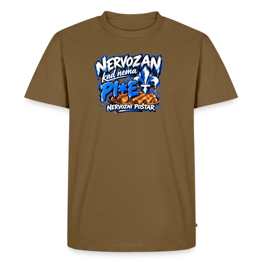 Männer Premium T-Shirt - Nussbraun
