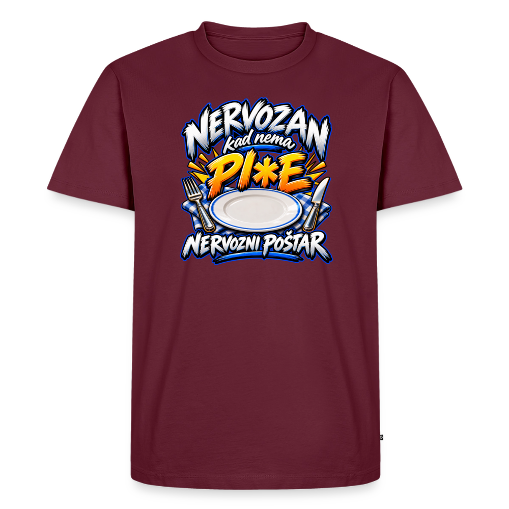 Männer Premium T-Shirt - Burgunderrot