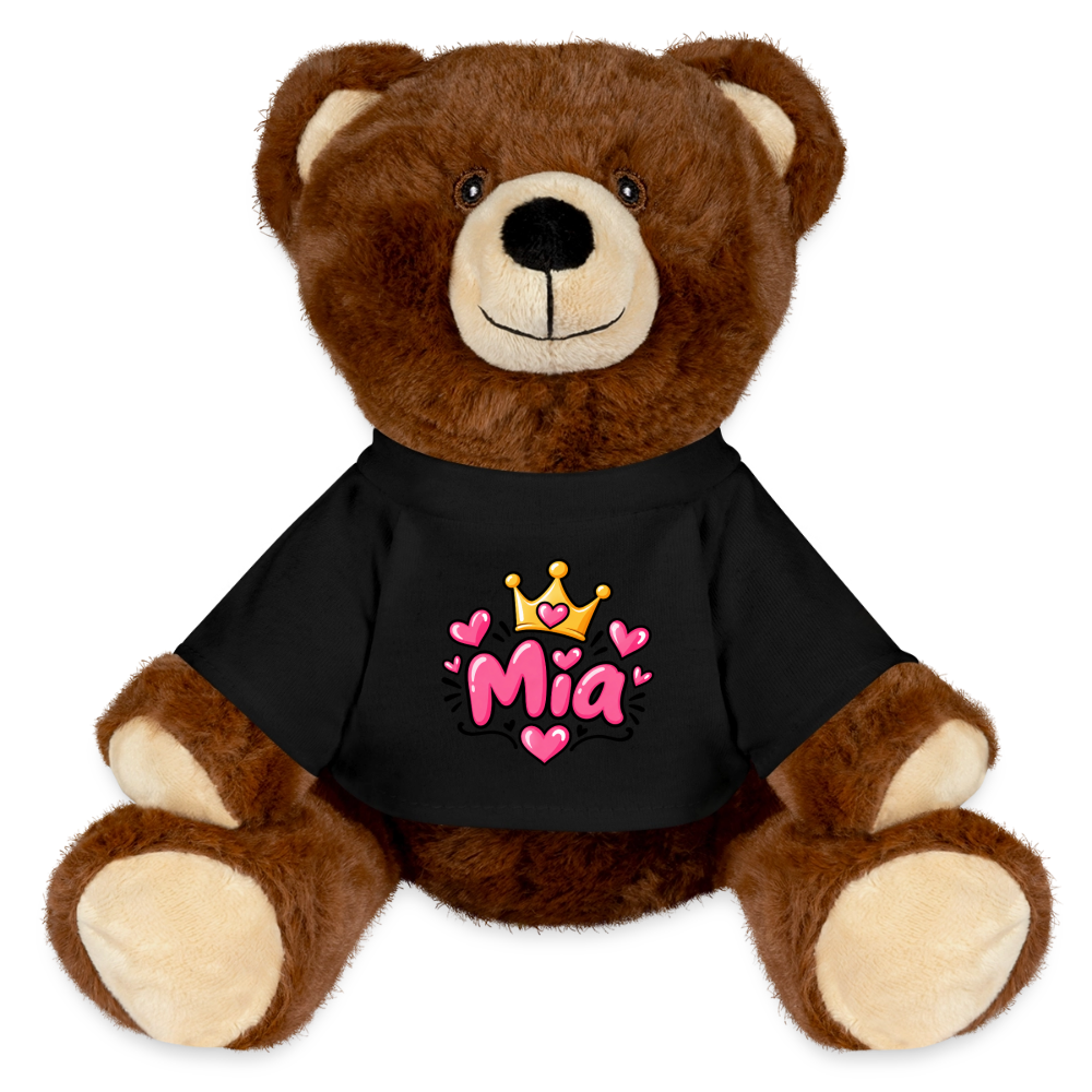 MiniFeet® RecycelBär® Braun MIA – Personalisierbar mit Namen & Design - Schwarz