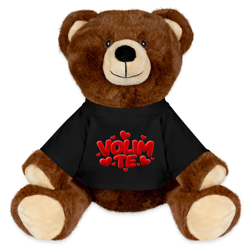 VOLIM TE Kuschelteddy MiniFeet® – Nachhaltiger Teddybär mit Herz-Design - Schwarz