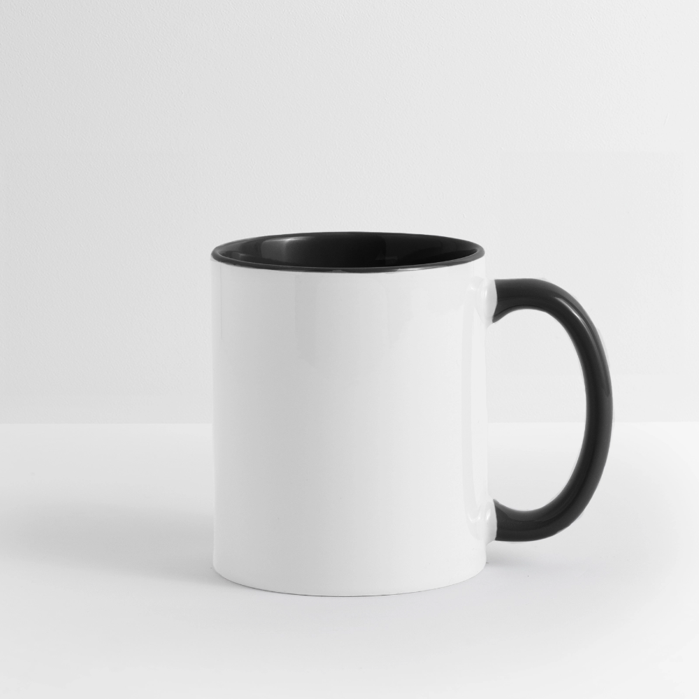 Weihnachtstasse 🎄 Erst Kaffee, dann Weihnachten – Lustige Kaffeetasse 325 ml - Weiß/Schwarz
