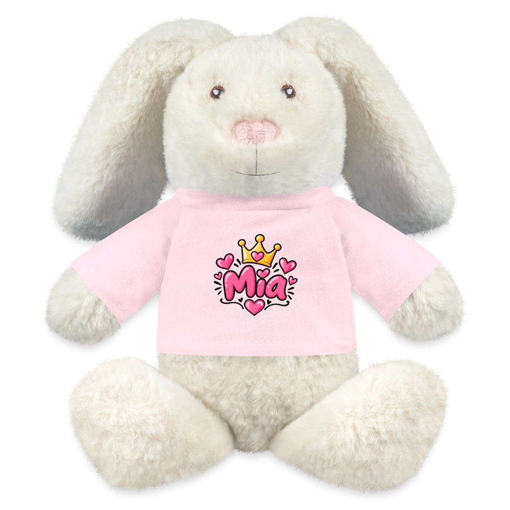 MiniFeet® RecycelHase® Creme MIA – Personalisierbar mit Namen & Design - Hellrosa