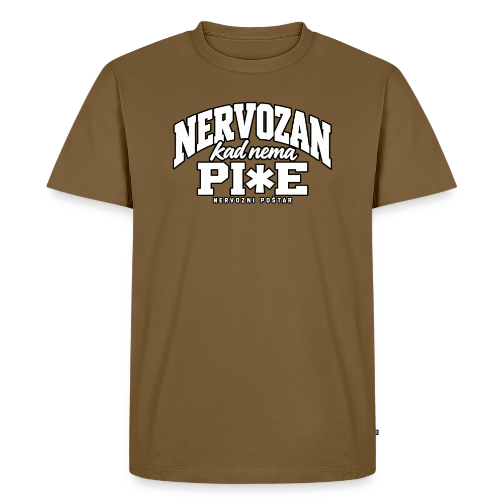 Männer Premium T-Shirt - Nussbraun