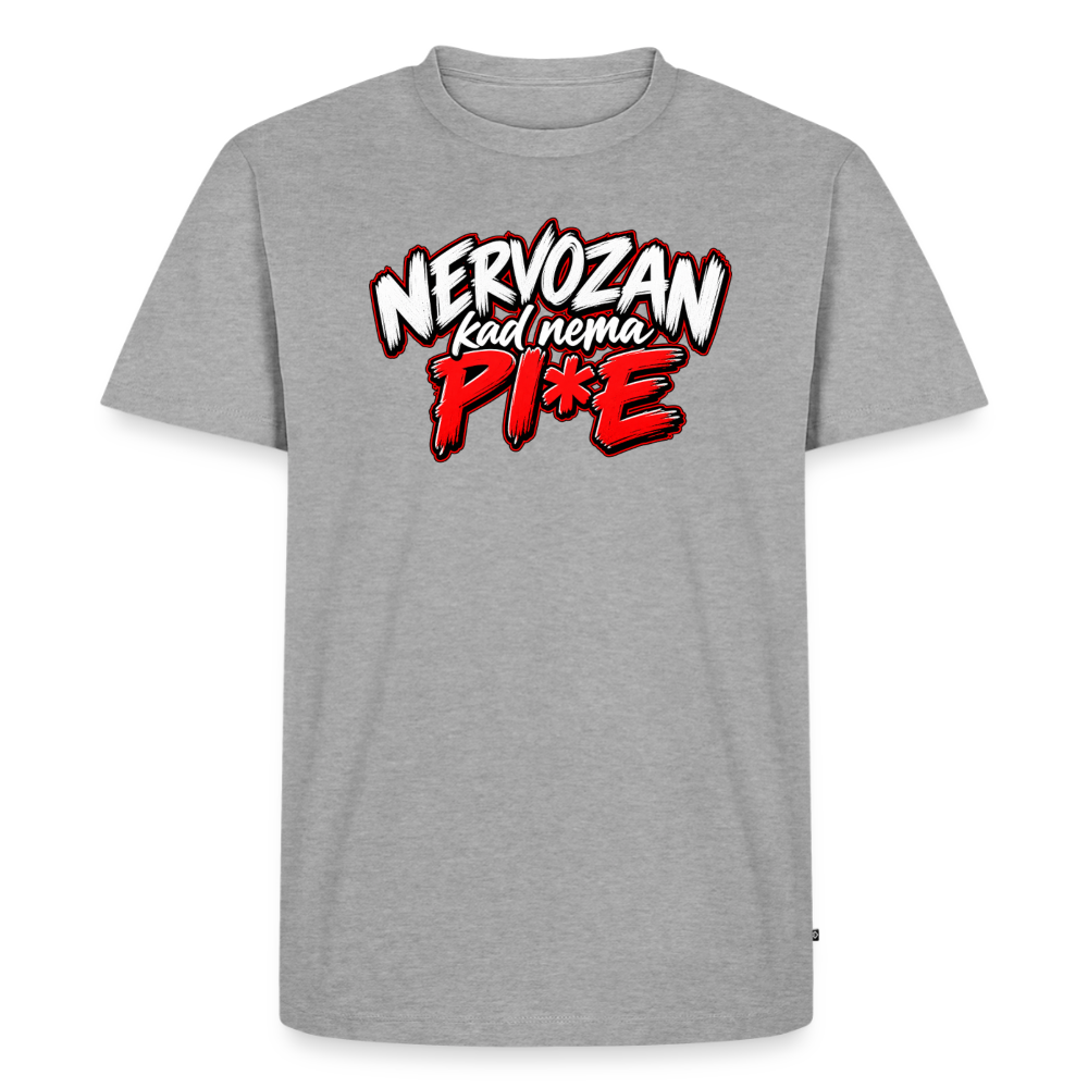 Männer Premium T-Shirt - Grau meliert