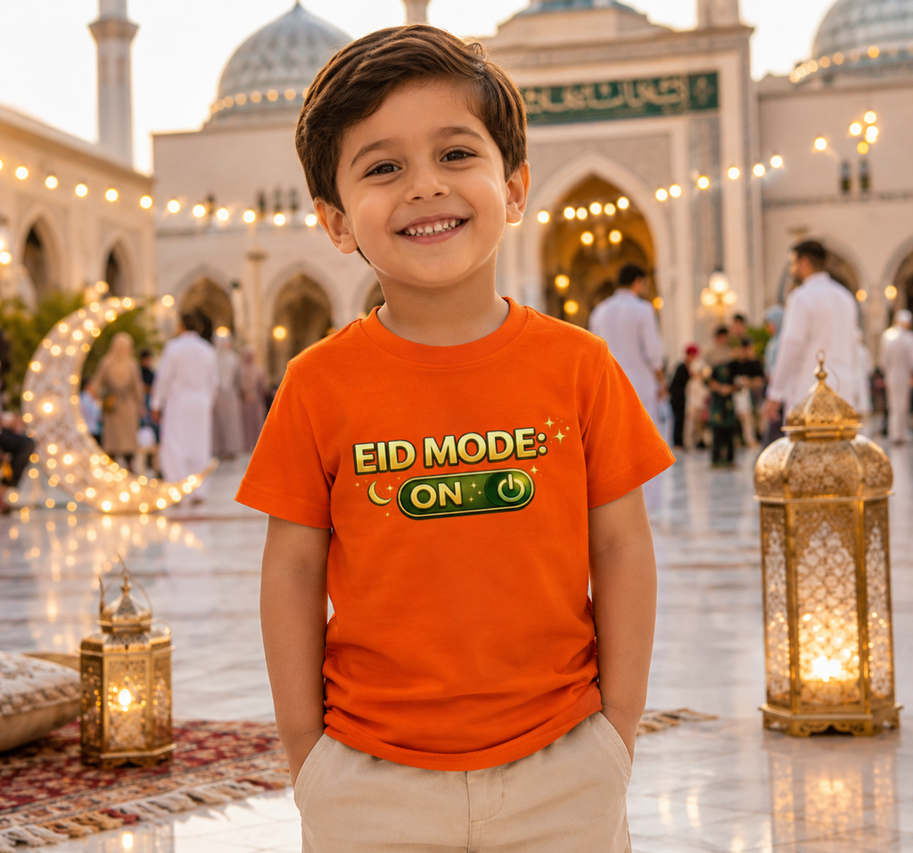 Eid Mode ON – Kinder Basic T-Shirt | Eid Shirt