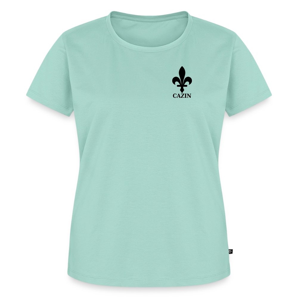 CAZIN Premium T-Shirt Frauen – Bosnische Lilie | Left-Chest-Print - Mint 