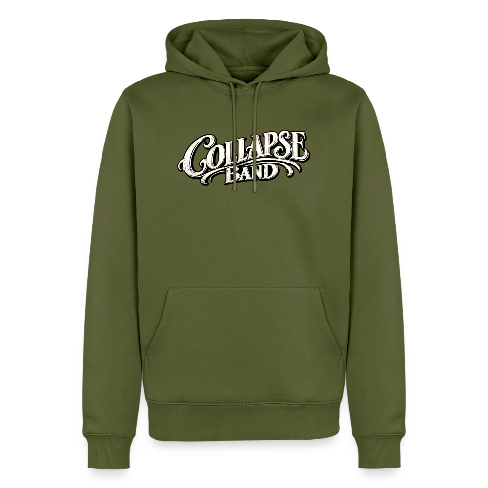 Männer Premium Hoodie - Collapse band street style - Khaki