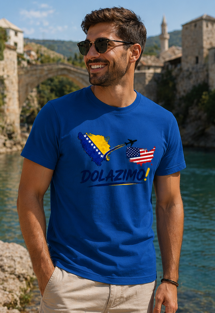 Herren Premium Bio T-Shirt - Dolazi Bosna | Frontprint