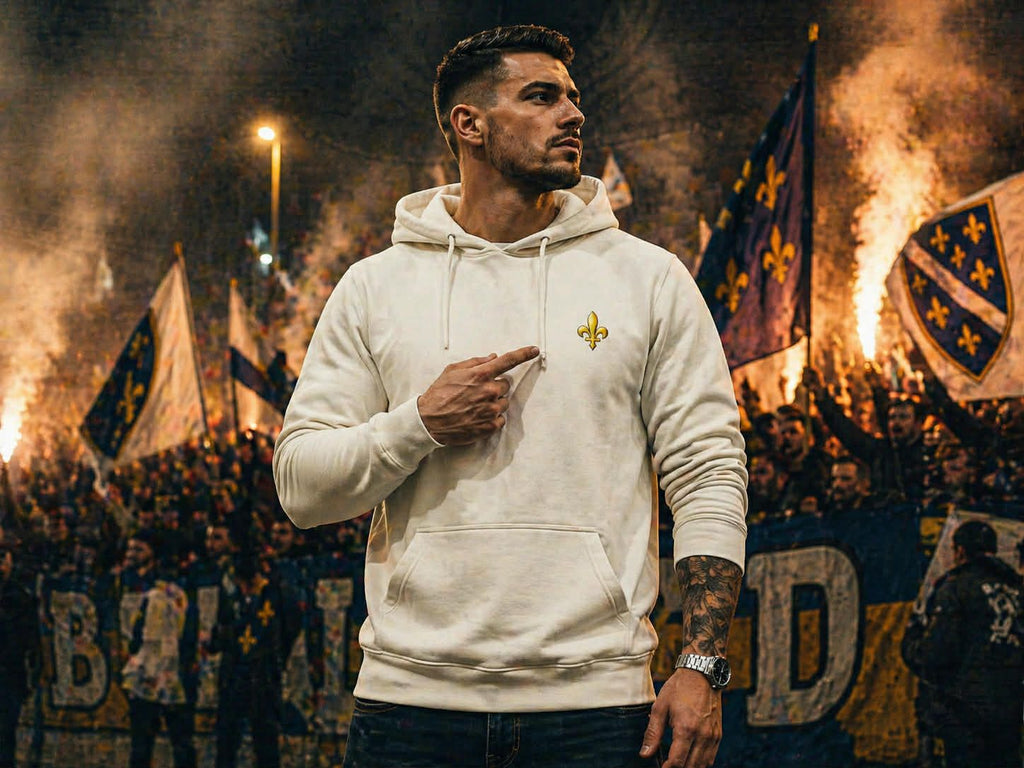 Herren Hoodie - Bosnien | Ljiljan