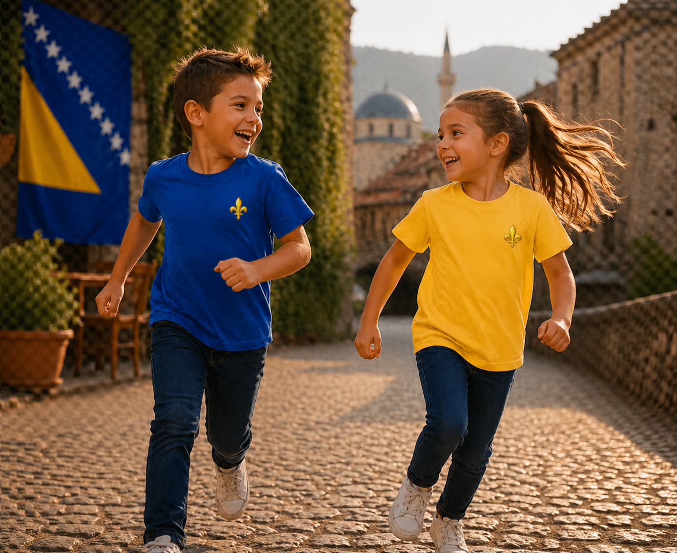 Kinder Basic T-Shirt - Bosnien | Ljiljan