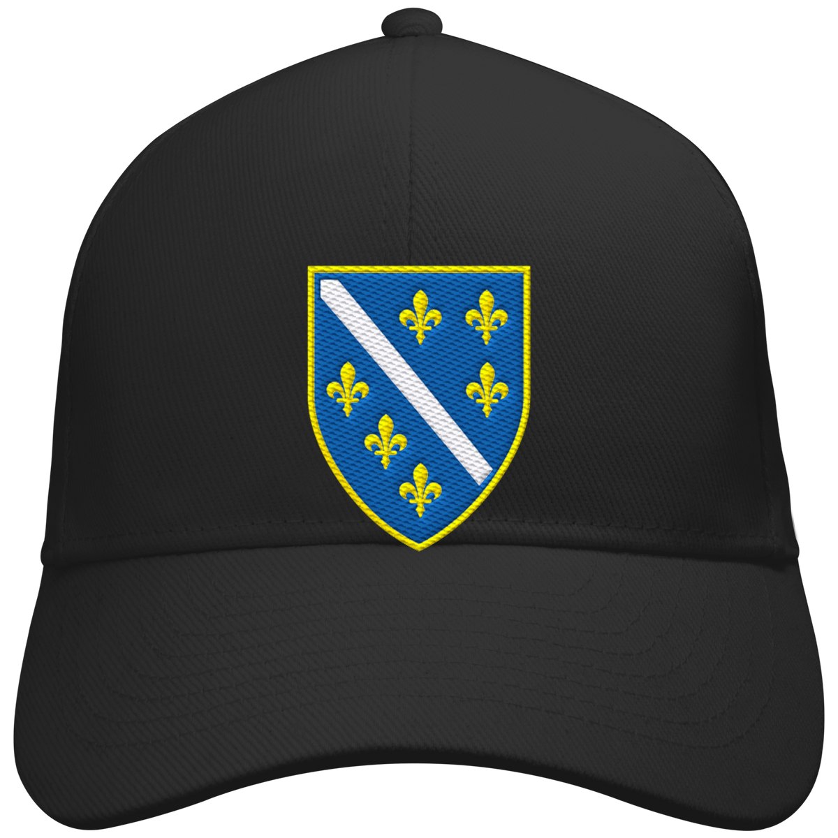 Bosnisches Wappen – Heimatliebe mit Stolz | Premium Stickerei - Baseball Cap