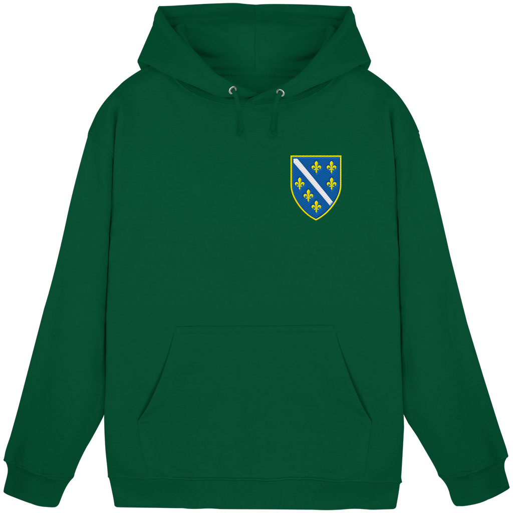 Bosanski grb – ljubav prema domovini s ponosom | Premium vez – Basic uniseks hoodie