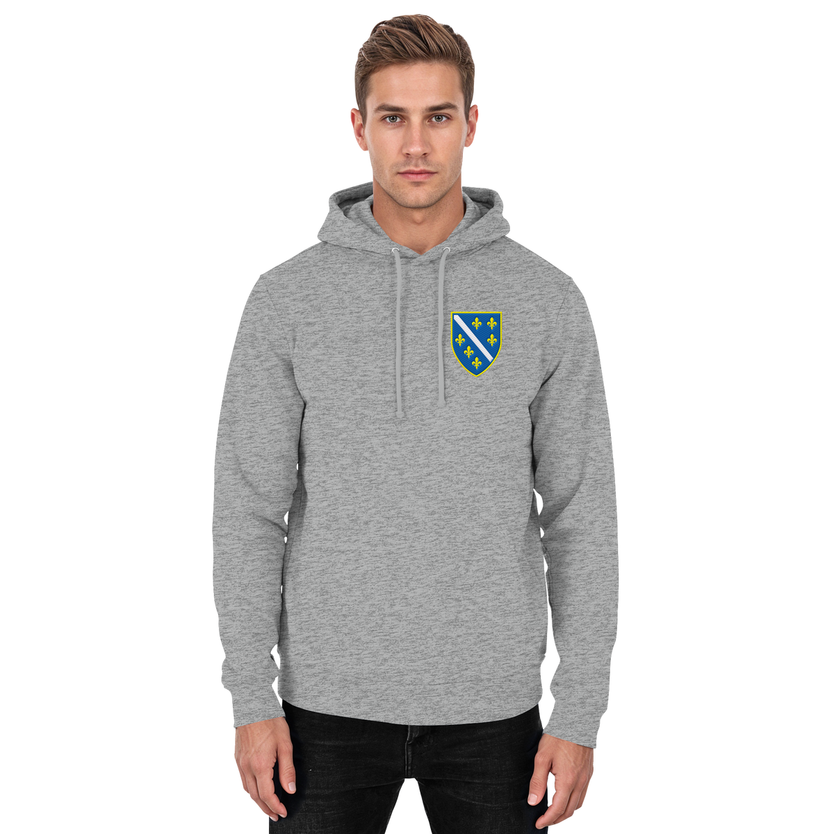 Bosanski grb – ljubav prema domovini s ponosom | Premium vez – Basic uniseks hoodie