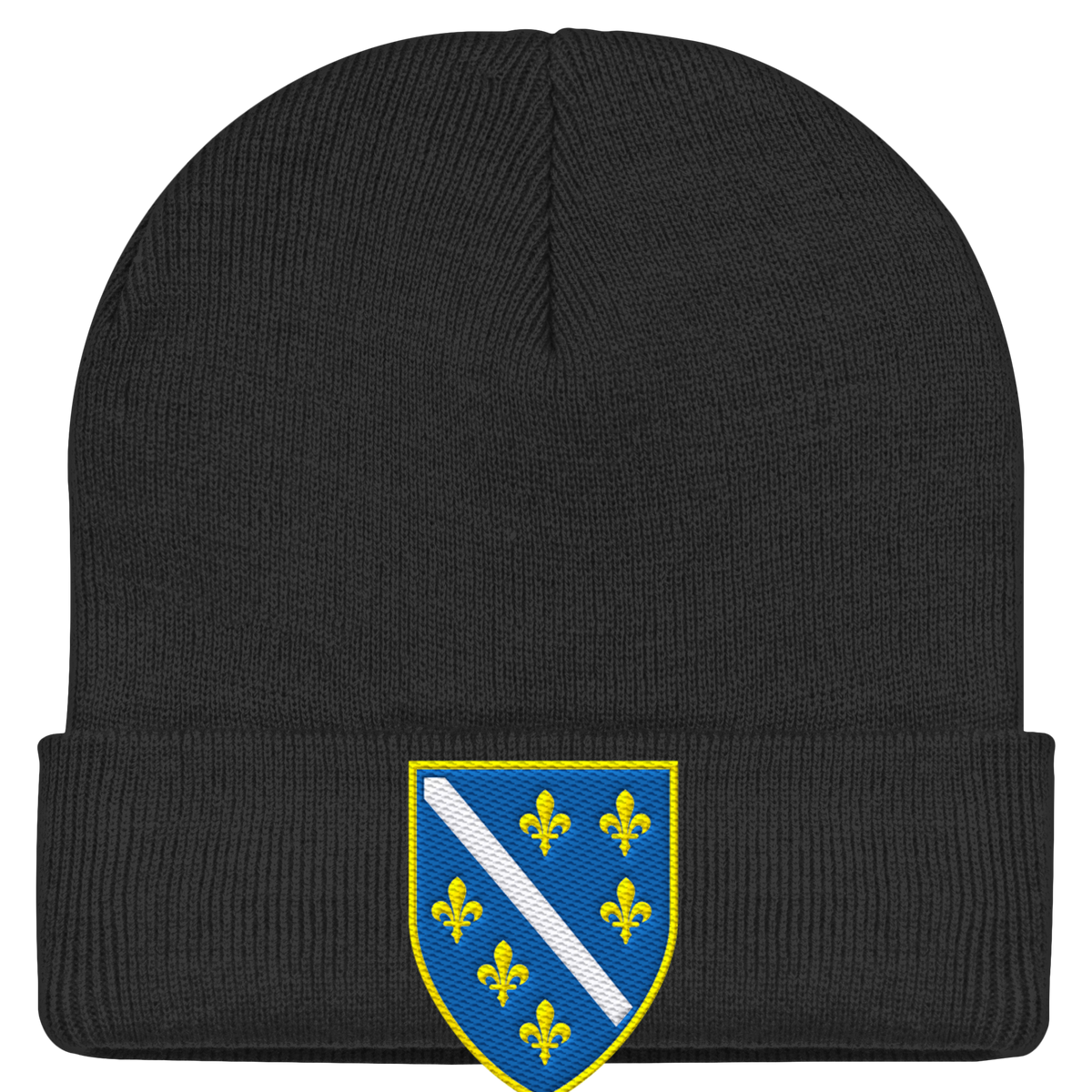 Bosnisches Wappen – Heimatliebe mit Stolz | Premium Stickerei - Classic Beanie