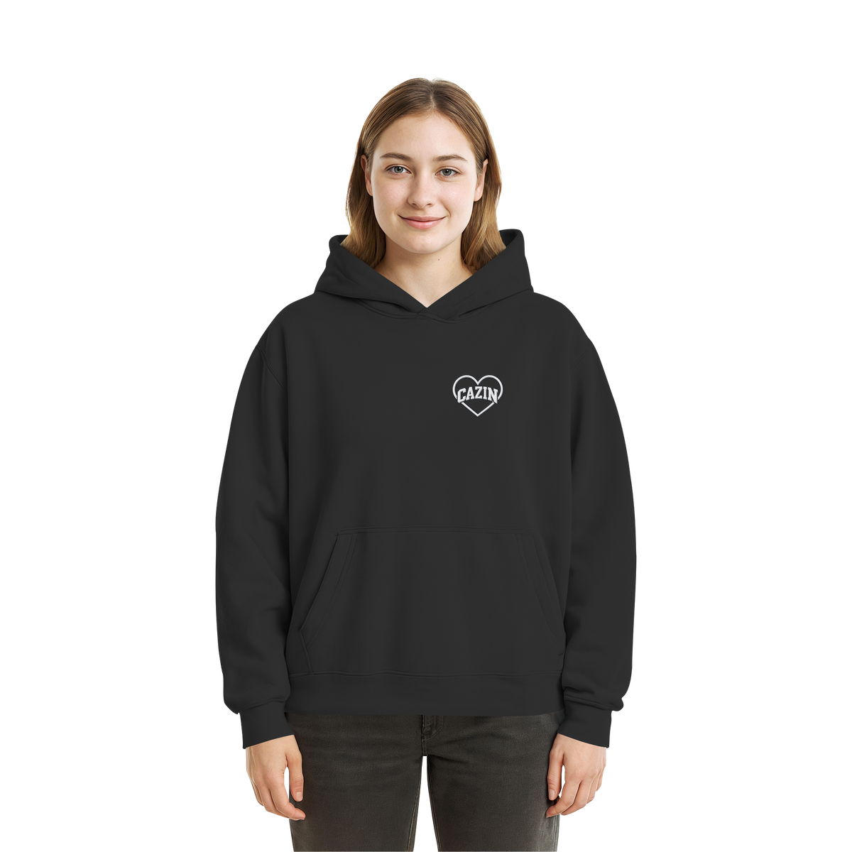 CAZIN IM HERZEN - Fluffy Boxcut Hoodie