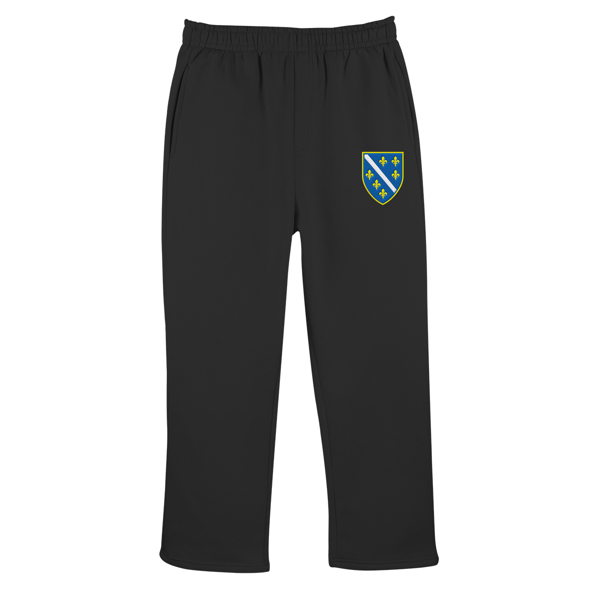 Bosnisches Wappen – Heimatliebe mit Stolz | Premium Stickerei - Fluffy Track Sweatpants