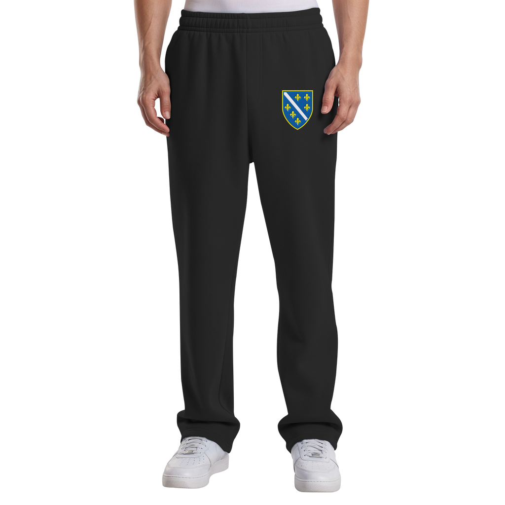 Bosnisches Wappen – Heimatliebe mit Stolz | Premium Stickerei - Fluffy Track Sweatpants