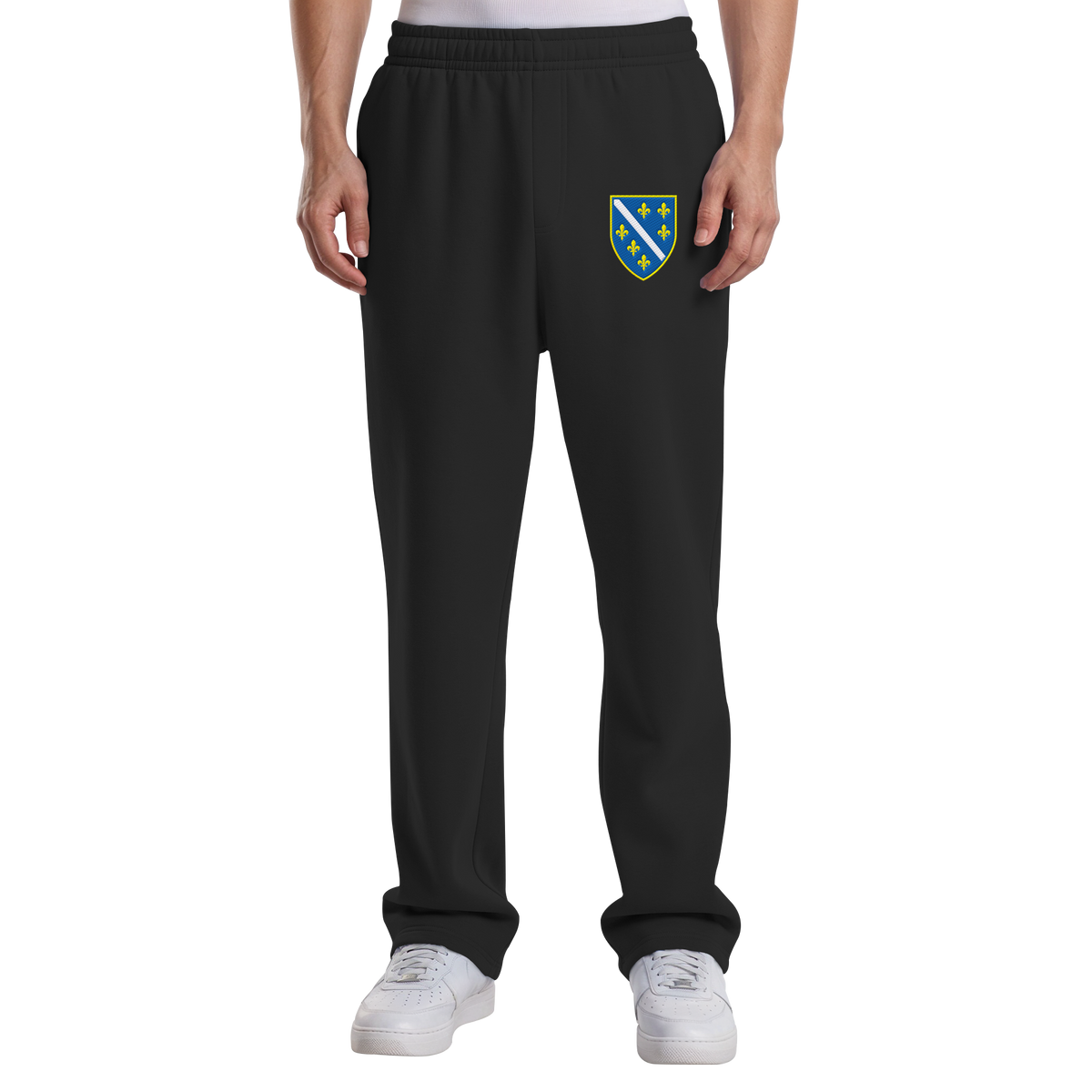 Bosnisches Wappen – Heimatliebe mit Stolz | Premium Stickerei - Fluffy Track Sweatpants