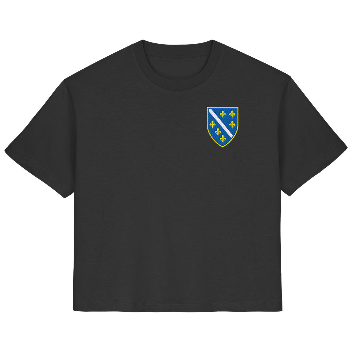 Bosnisches Wappen – Heimatliebe mit Stolz | Premium Stickerei - Ladies Organic Shirt