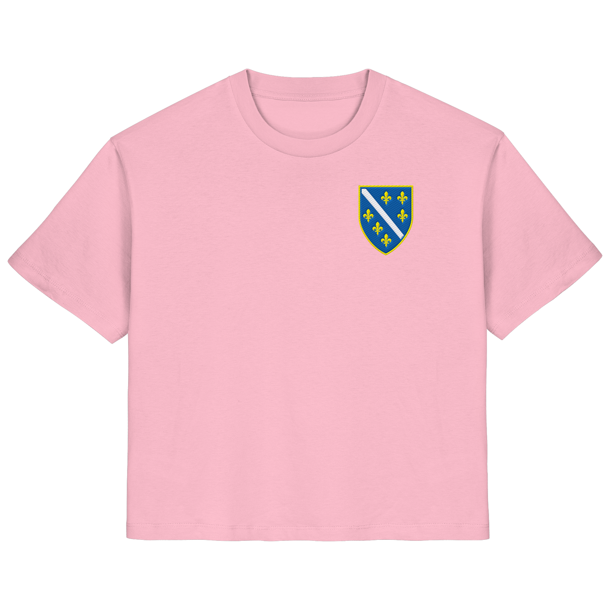 Bosnisches Wappen – Heimatliebe mit Stolz | Premium Stickerei - Ladies Organic Shirt