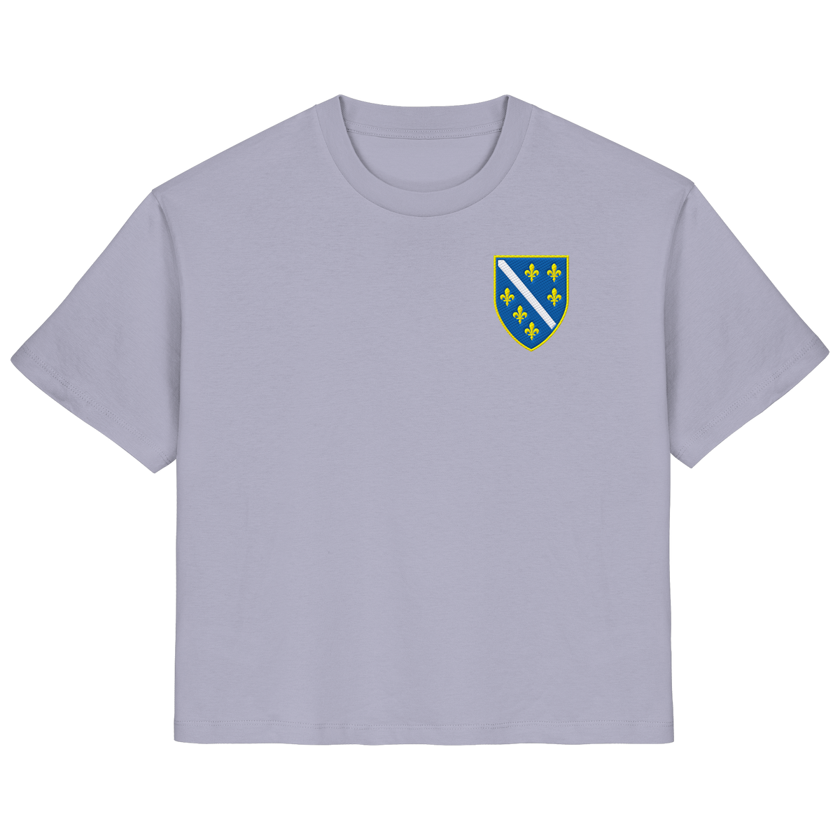 Bosnisches Wappen – Heimatliebe mit Stolz | Premium Stickerei - Ladies Organic Shirt