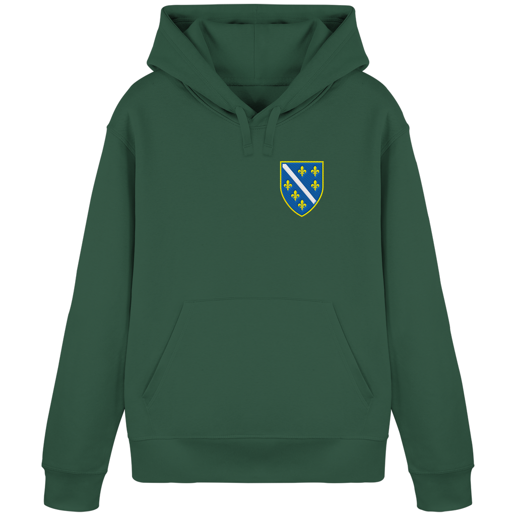 Bosanski grb – ljubav prema domovini s ponosom | Premium vez – organski basic hoodie