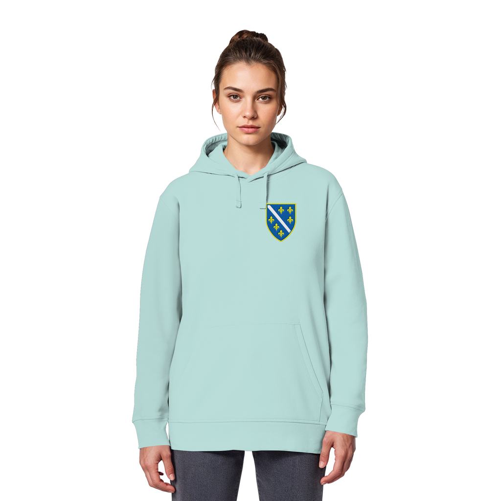 Bosanski grb – ljubav prema domovini s ponosom | Premium vez – organski basic hoodie